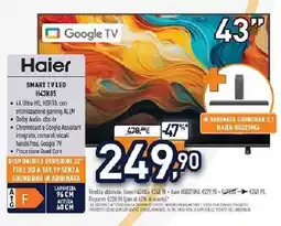 Unieuro Haier SMART TV LED H43K85 offerta