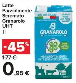 Carrefour Market Latte Parzialmente Scremato Granarolo UHT offerta