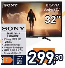 Unieuro SONY SMART TV LED KD32W800P1 offerta