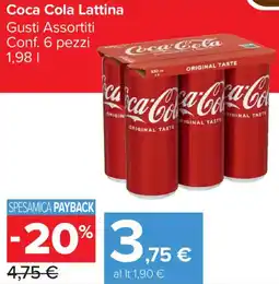 Carrefour Market Coca Cola Lattina offerta