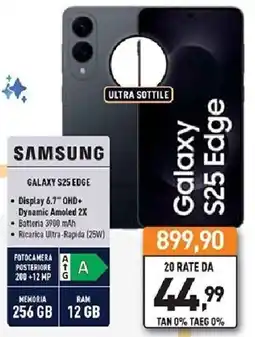 Unieuro SAMSUNG GALAXY S25 EDGE offerta