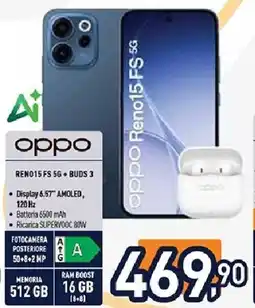 Unieuro oppo REN015 FS 5G + BUDS 3 offerta