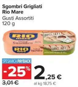 Carrefour Market Sgombri Grigliati Rio Mare offerta