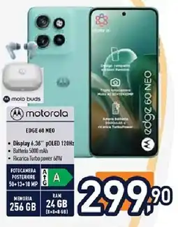 Unieuro motorola EDGE 60 NEO offerta