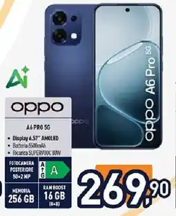 Unieuro oppo A6 PRO 5G offerta