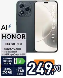 Unieuro HONOR 400 LITE 5G offerta