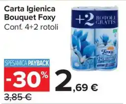 Carrefour Market Carta Igienica Bouquet Foxy offerta