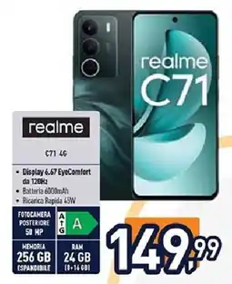 Unieuro realme C71 4G offerta