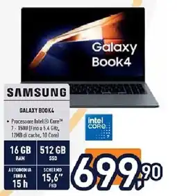 Unieuro SAMSUNG GALAXY BOOK4 offerta