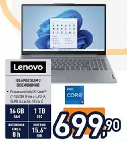 Unieuro Lenovo IDEAPAD SLIM 3 [ВЗЕМООКМІХІ offerta