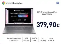 Unieuro HP Chromebook Plus 14ANFO017NL offerta