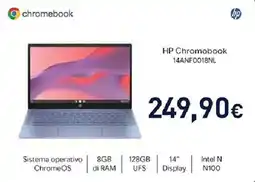 Unieuro HP Chromebook 14ANF0018NL offerta
