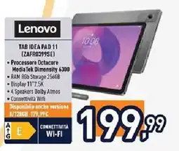 Unieuro Lenovo TAB IDEAPAD 11 [ZAFRO399SE) offerta