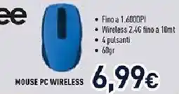 Unieuro Ioplee mouse pc wireless offerta