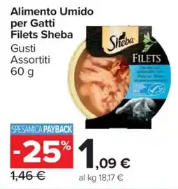 Carrefour Market Alimento Umido per Gatti Filets Sheba offerta