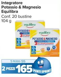 Carrefour Market Integratore Potassio & Magnesio Equilibra offerta