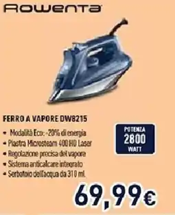 Unieuro Rowenta FERRO A VAPORE DW8215 offerta