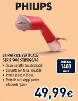 Unieuro STIRATRICE VERTICALE SERIE 5000 STH5020/40 offerta