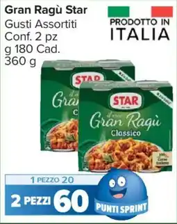 Carrefour Market Gran Ragù Star offerta