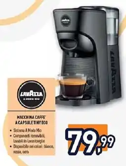 Unieuro Lavazza macchina caffe' a capsule tiny eco offerta