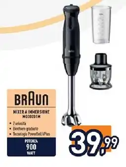 Unieuro BRAUN MIXER A IMMERSIONE M030201M offerta