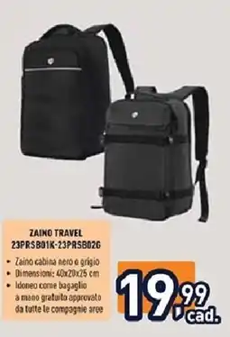 Unieuro ZAINO TRAVEL 23PRSB01K-23PRSB026 offerta