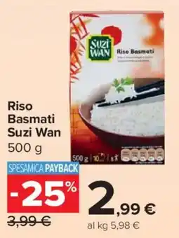 Carrefour Market Riso Basmati Suzi Wan offerta