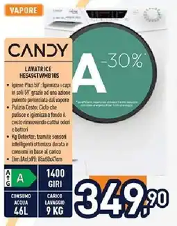 Unieuro CANDY LAVATRICE HES494TWMB10S offerta
