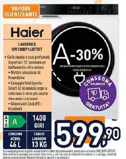 Unieuro Haier LAVATRICE HW130BP14357UIT offerta