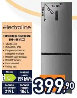 Unieuro Electroline FRIGORIFERO COMBINATO BME46SNV1XCO offerta