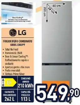 Unieuro LG FRIGORIFERO COMBINATO GBBSJ20DPY offerta