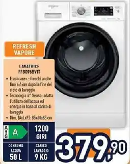 Unieuro Whirlpool LAVATRICE FFB096BVIT offerta