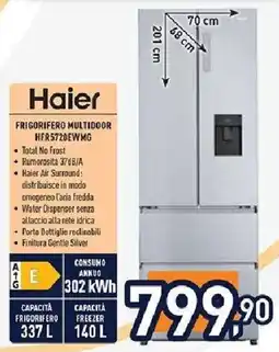 Unieuro Haier FRIGORIFERO MULTIDOOR HFR5720EWMG offerta