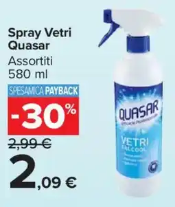 Carrefour Market Spray Vetri Quasar offerta