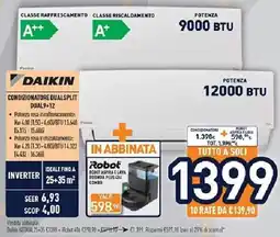 Unieuro Daikin condizionatore dual split dual9+12 offerta