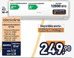 Unieuro Electroline condizionatore monosplit kit 124H offerta