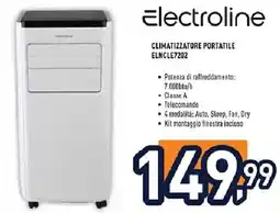 Unieuro Electroline CLIMATIZZATORE PORTATILE ELNCLE7202 offerta