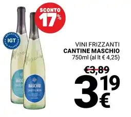 Supermercati Gulliver Vini frizzanti CANTINE MASCHIO offerta