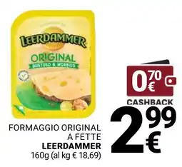 Supermercati Gulliver Formaggio original a fette LEERDAMMER offerta