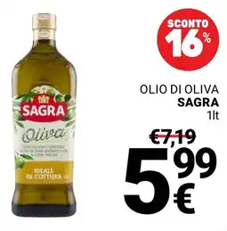 Supermercati Gulliver Olio di oliva SAGRA offerta