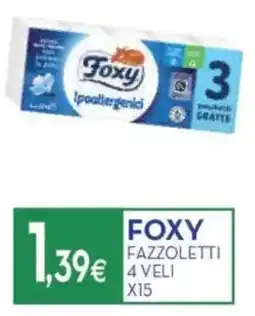 Proshop Foxy fazzoletti 4 veli x15 offerta
