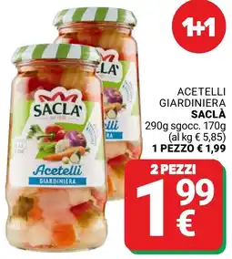 Supermercati Gulliver Acetelli giardiniera SACLÀ offerta
