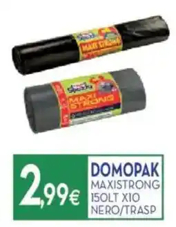 Proshop Domopak maxistrong x10 nero/trasp offerta