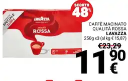 Supermercati Gulliver Caffè macinato qualità rossa LAVAZZA offerta