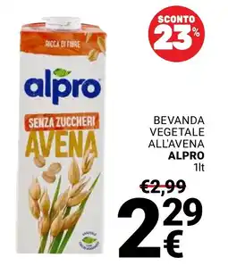 Supermercati Gulliver Bevanda vegetale all'avena ALPRO offerta