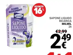 Supermercati Gulliver Sapone liquido ricarica MILMIL offerta