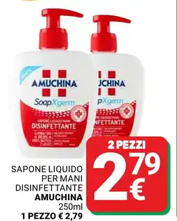 Supermercati Gulliver Sapone liquido per mani disinfettante AMUCHINA offerta