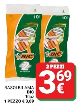 Supermercati Gulliver Rasoi bilama BIC 10pz offerta