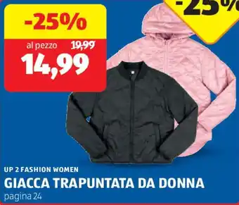 Up 2 fashion women giacca trapuntata da donna