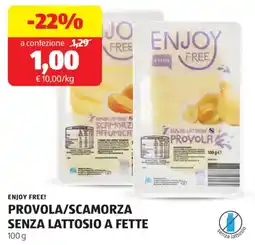 ALDI Enjoy free! provola/scamorza senza lattosio a fette offerta